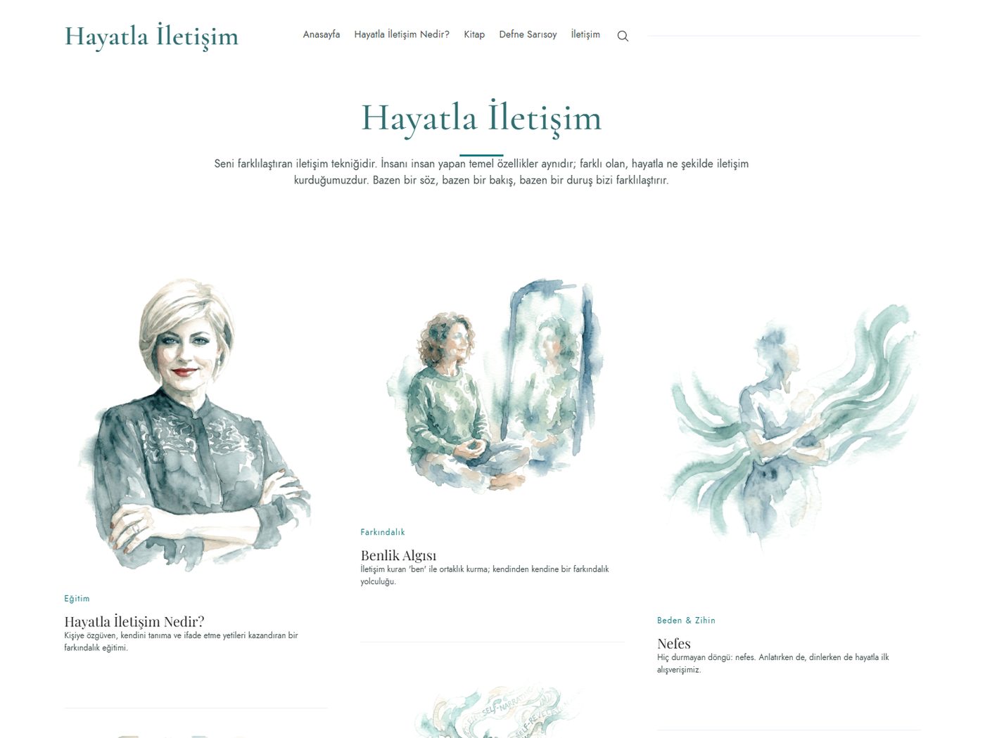 Hayatla İletişim web sitesi ekran görüntüsü